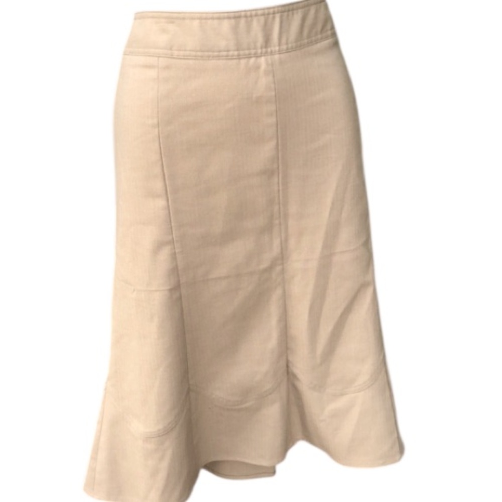 Nicole Miller tan skirt dessert bloom  16 women’s NWT